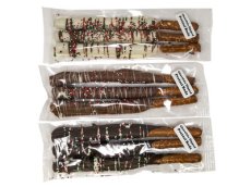 Christmas Chocolate Covered Pretzel Rods (24/3 CT) - S/O
