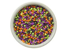 Black, Orange, Purple, Lime Green Mini Confetti (5 LB) - S/O