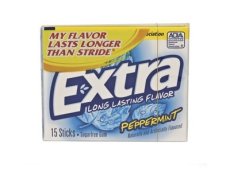 Wrigley Extra Peppermint Gum (10 CT) - S/O