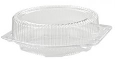 9\" Hinge Pie Container #LBH992 3.5\" High Dome (100 CT) - S/O