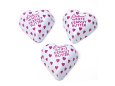White Chocolate Flavored Peanut Butter Hearts (24 LB) - S/O