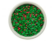 Holly Leaves Red Confetti (5 LB) - S/O