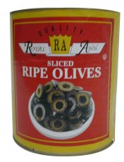 Sliced Black Olives (6/10 LB) - S/O