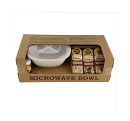 White Microwave Bowl Gift Box