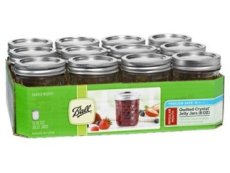 Quilted Half Pint Jelly Jars (12/8 oz)