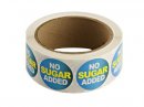 Blue "No Sugar Added" Labels (500 CT)