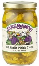 J&A Dill Garlic Pickle Chips (12/16 OZ) - S/O