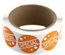 Orange "Special" Labels (500 CT) - S/O